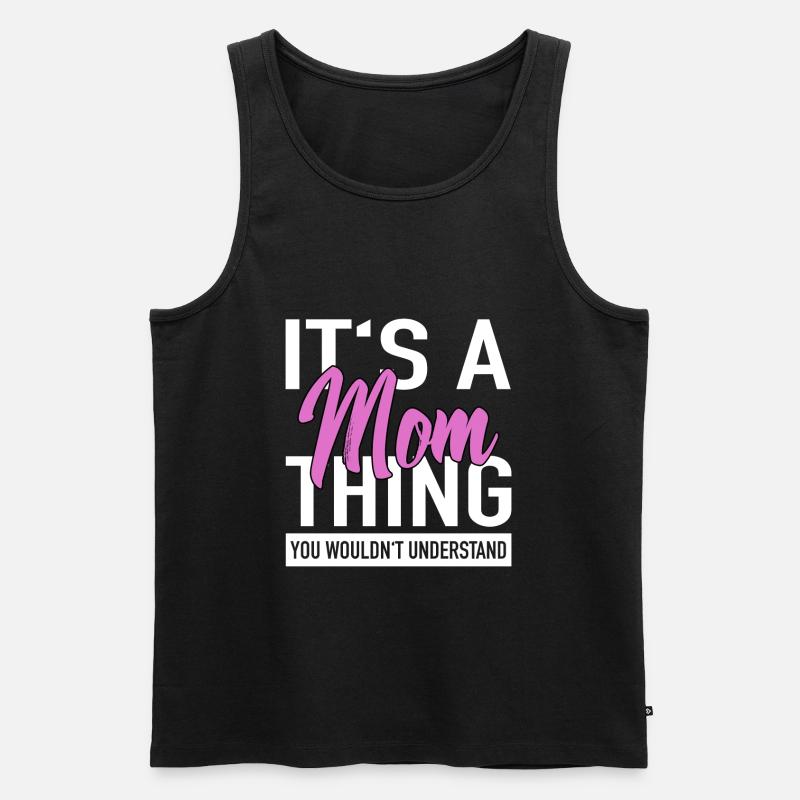 Beste Mutter Mama - Männer Premium Bio Tank Top - Schwarz