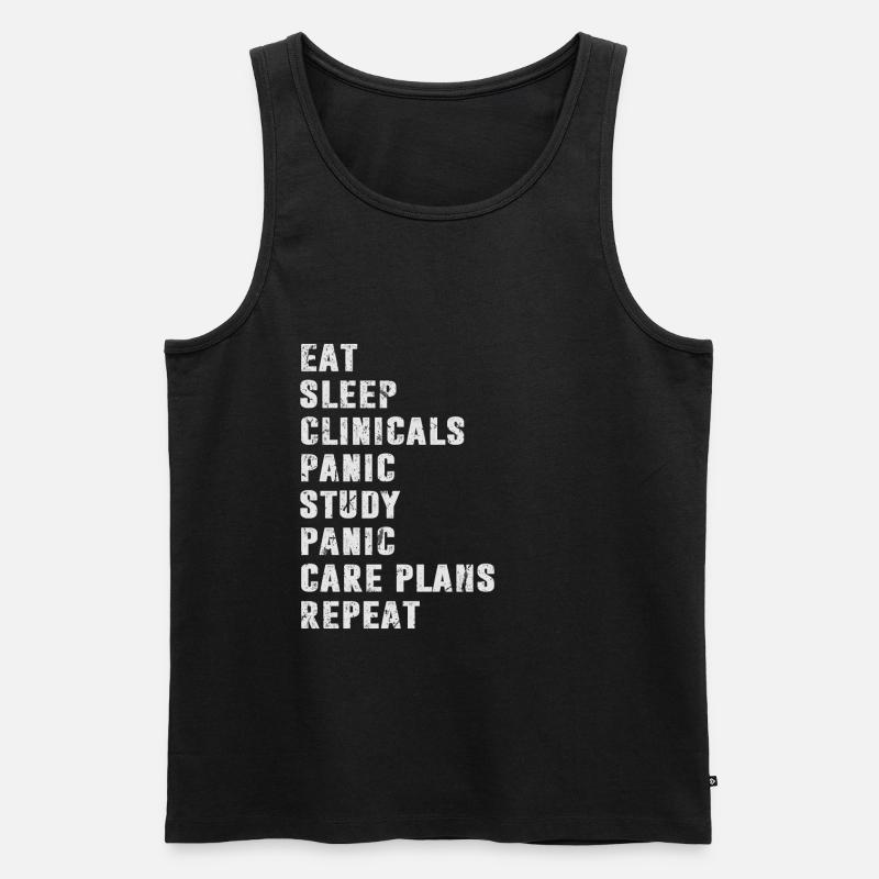 Medizin Student Studentin - Männer Premium Bio Tank Top - Schwarz