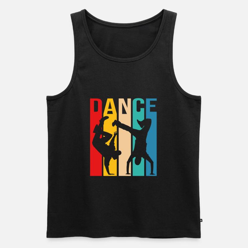Bboy Breakdance Breakdance Dancing Dancer Breaker - Débardeur bio Premium Homme - noir