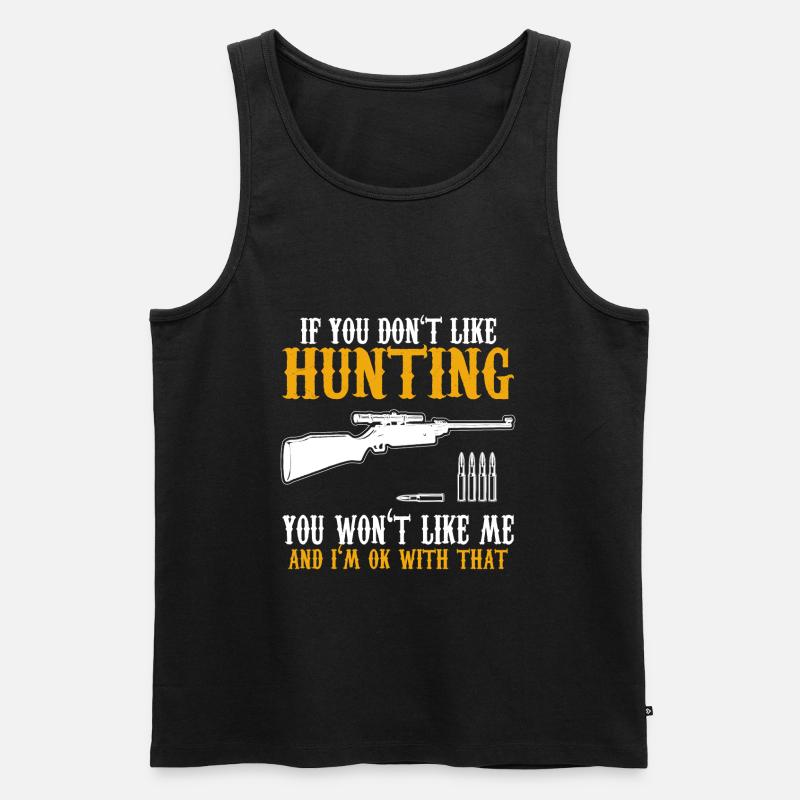 Jäger - Männer Premium Bio Tank Top - Schwarz