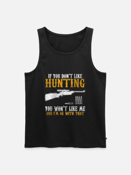 Jagen Jäger - Männer Premium Bio Tank Top - Schwarz