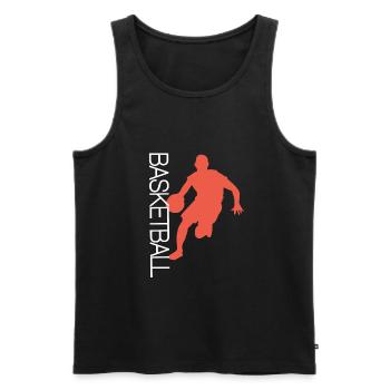 Basketball basketball team basketball - Débardeur bio Premium Homme - noir - Devant - Michal (187cm)