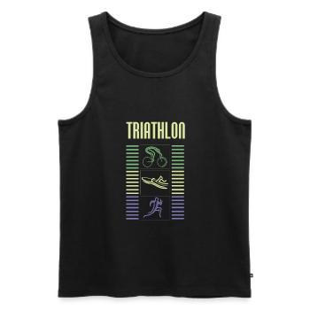 Triathlon - Débardeur bio Premium Homme - noir - Devant - Michal (187cm)