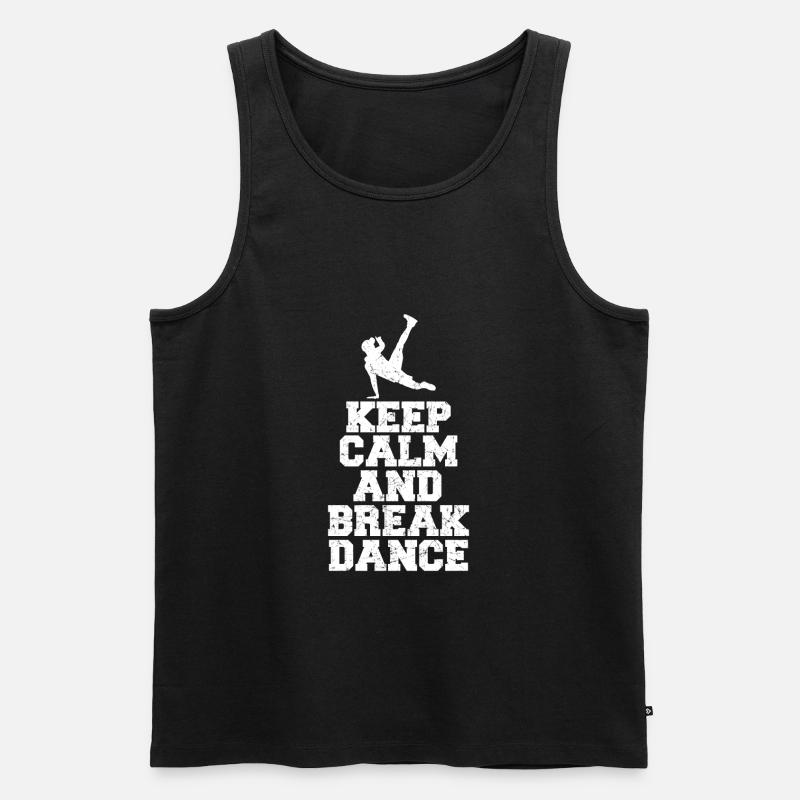 Bboy Breakdance Breakdancing Tänzer - Männer Premium Bio Tank Top - Schwarz