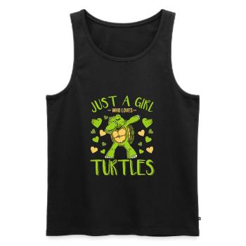 Tortue Animal Welfare Turtle - Débardeur bio Premium Homme - noir - Devant - Michal (187cm)