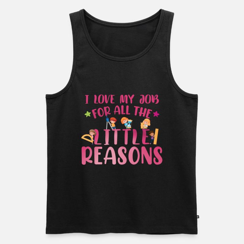 Pädagogik Lehrerschule - Männer Premium Bio Tank Top - Schwarz