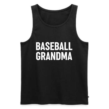 Mamie de baseball - Débardeur bio Premium Homme - noir - Devant - Michal (187cm)
