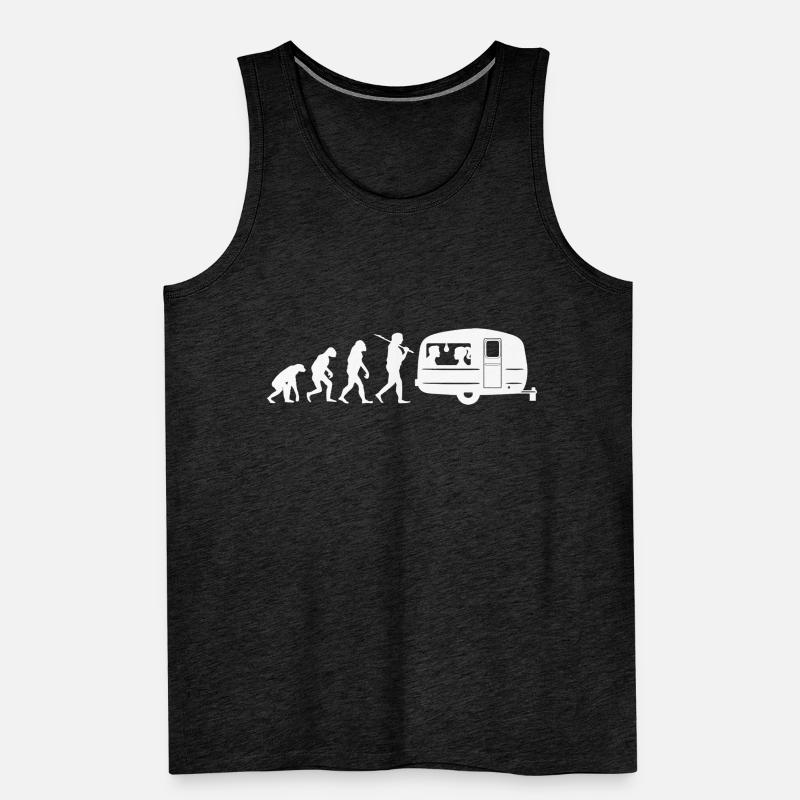 Camper Wohnwagen Camping Campingplatz Evolution Männer Premium Bio Tank Top