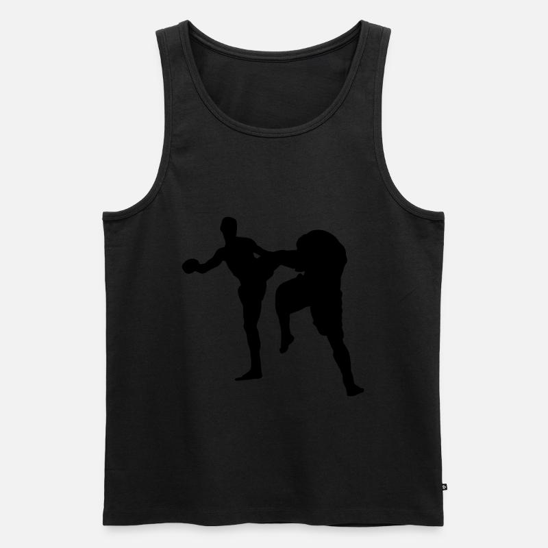 muay thai kickboxen - Männer Premium Bio Tank Top - undefined
