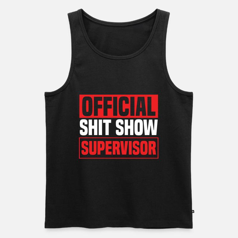 Offizieller Shit Show Supervisor - Männer Premium Bio Tank Top - Schwarz
