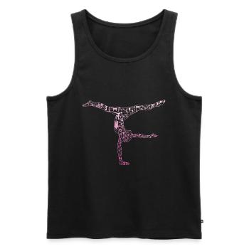 Gymnastik - Männer Premium Bio Tank Top - Schwarz - Vorne - Michal (187cm)