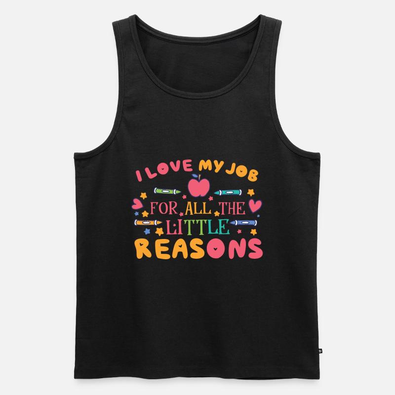 Kindergärtner - Männer Premium Bio Tank Top - Schwarz