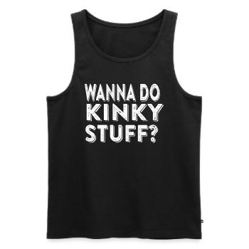 Kinky Stuff Safeword Bdsm Cosplay Bondage Geschenk - Männer Premium Bio Tank Top - Schwarz - Vorne - AI Model Male 178 light (178cm)
