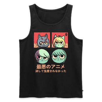 The Worst Anime That Was Never Produced - Men's Premium Organic Tank Top - black - Front - Michal (187cm)