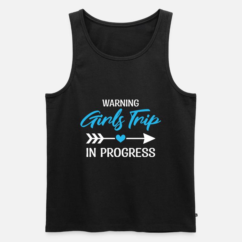 Mädchen Wochenendausflug Mädchen Crew - Männer Premium Bio Tank Top - Schwarz