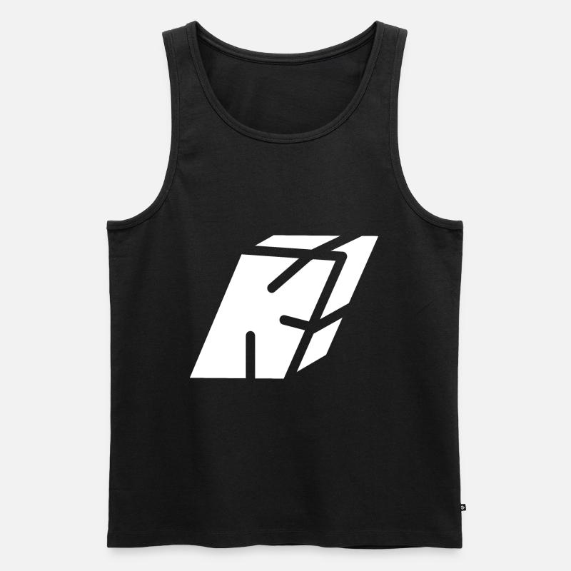 Abstract K-Brief - Männer Premium Bio Tank Top - Schwarz