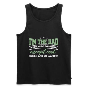 I'm The Dad - Men's Premium Organic Tank Top - black - Front - Michal (187cm)