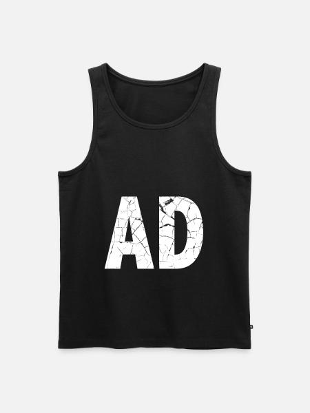 Nødstedte Vintage AD Bogstaver Reklame - Herre Premium økologisk tanktop - sort