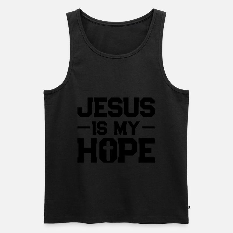 jesus hoffnung - Männer Premium Bio Tank Top - undefined