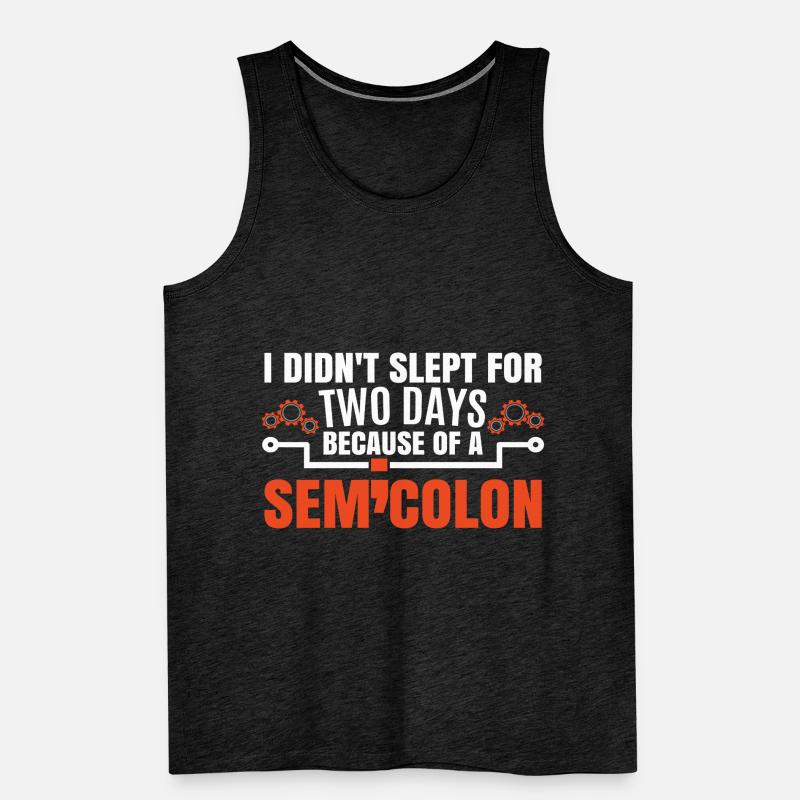 Coding Funny Coder Joke Men's Premium Organic Tank Top