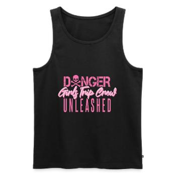 Girls Trip Crew entfesselt - Männer Premium Bio Tank Top - Schwarz - Vorne - Michal (187cm)