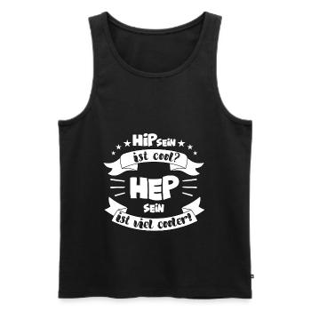 Heilerziehungspfleger HEP Heilerziehungspflegerin - Männer Premium Bio Tank Top - Schwarz - Vorne - Michal (187cm)
