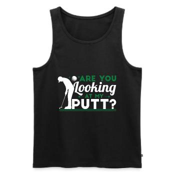 Golfer Humor Golfing Golf Club - Männer Premium Bio Tank Top - Schwarz - Vorne - Michal (187cm)