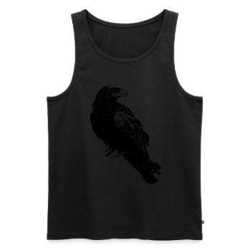 The Raven - Men's Premium Organic Tank Top - black - Front - Michal (187cm)