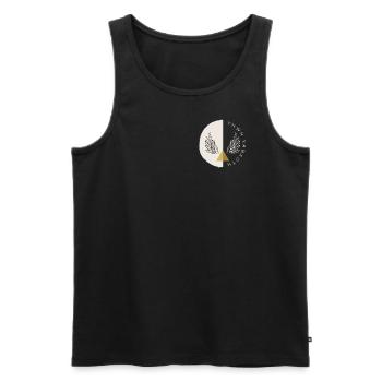 Gottesnamen: YHWH Sabbaoth, Herr der Herrscharen - Männer Premium Bio Tank Top - Schwarz - Vorne - Michal (187cm)