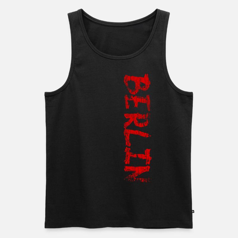 Berlin - Männer Premium Bio Tank Top - Schwarz