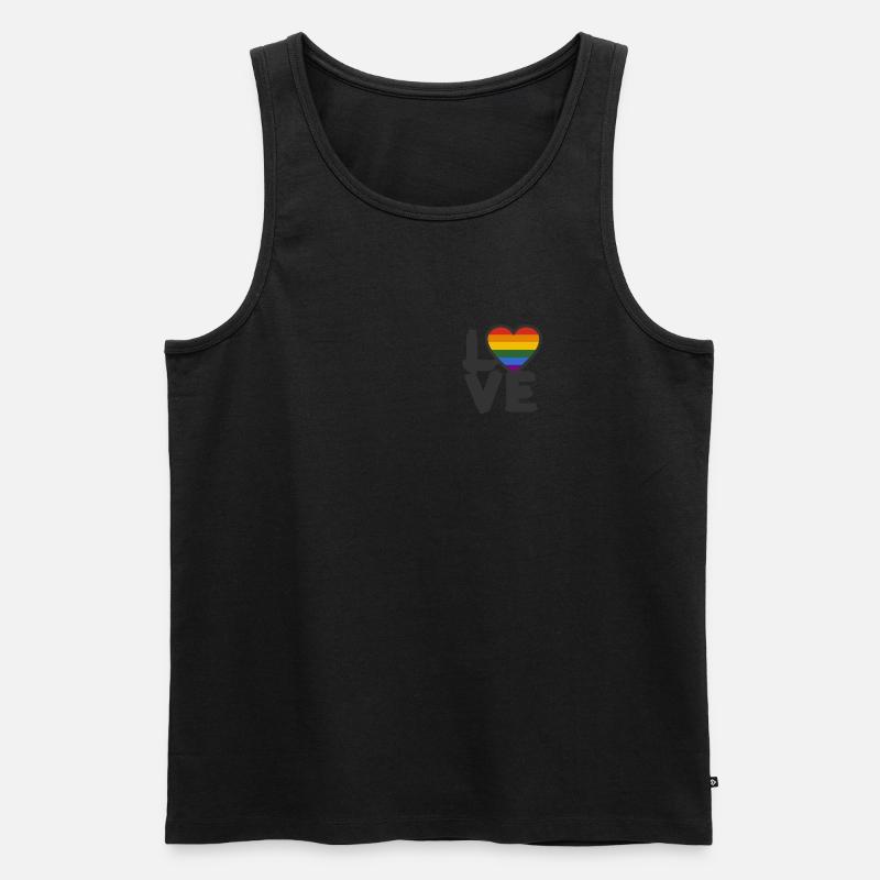 Liefde - LIEBE - Männer Premium Bio Tank Top - undefined