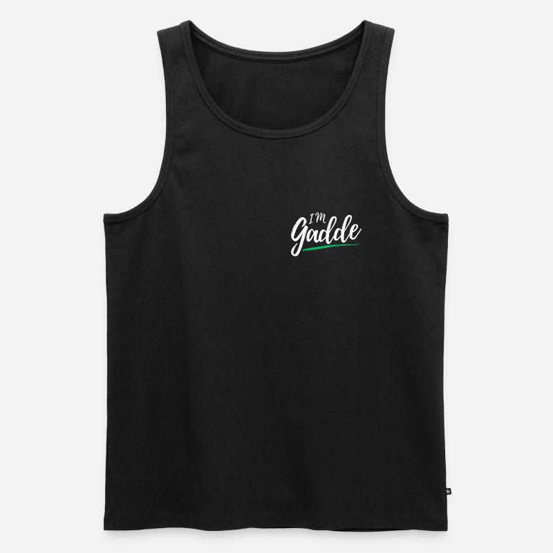 Im Gadde – Logo Hell - Débardeur bio Premium Homme - noir