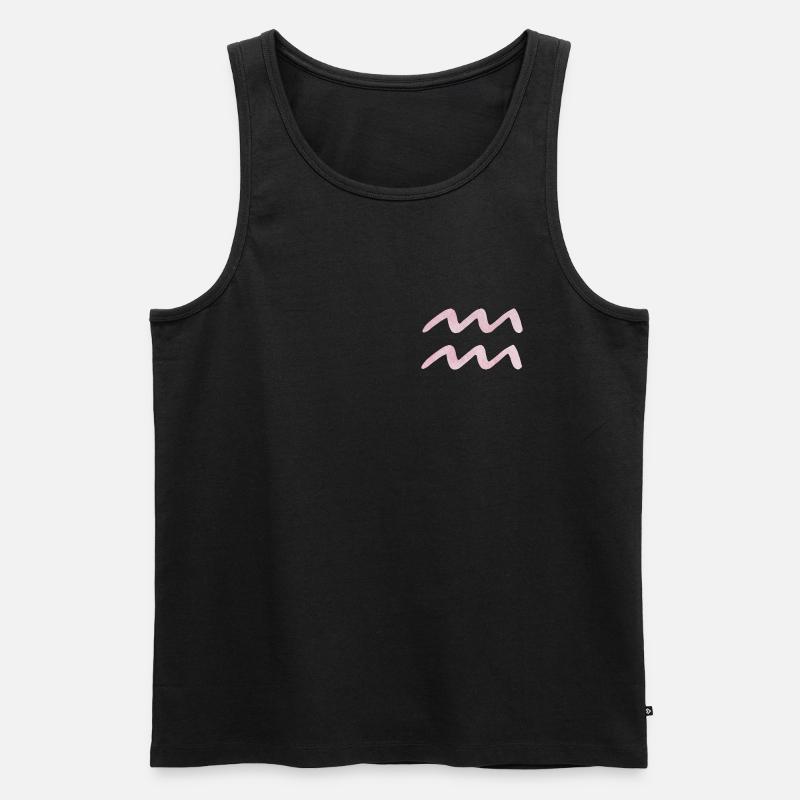 Wassermann Sternzeichen - Männer Premium Bio Tank Top - Schwarz