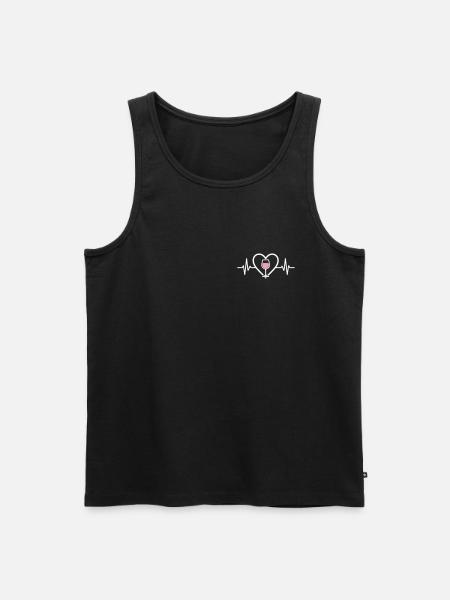 Heart + Rosé Wine – Passion Rosé - Men's Premium Organic Tank Top - black