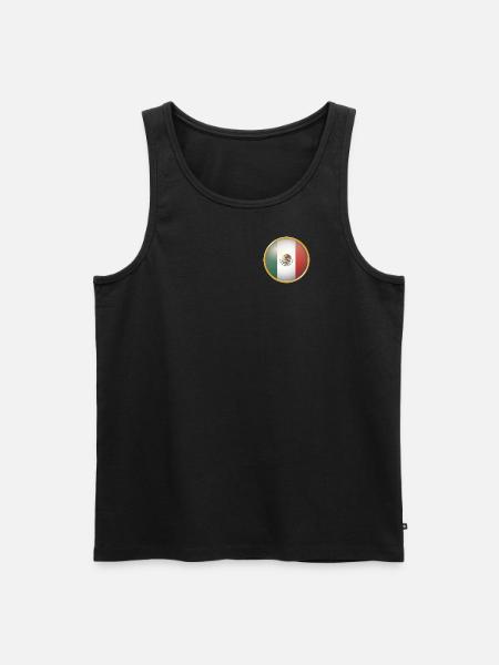 Mexiko Emblem - Männer Premium Bio Tank Top - Schwarz