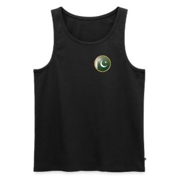 Pakistan Emblem - Männer Premium Bio Tank Top - Schwarz - Vorne - AI Model Male 178 light (178cm)