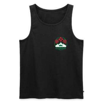 Euskadi Montagnes et Piments Logo - Débardeur bio Premium Homme - noir - Devant - Michal (187cm)