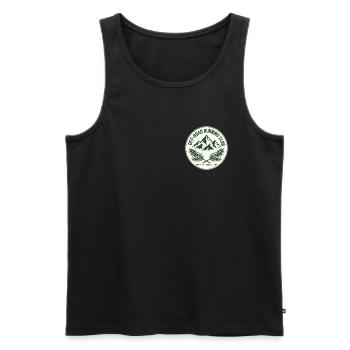 Club de course tout-terrain - Débardeur bio Premium Homme - noir - Devant - Michal (187cm)