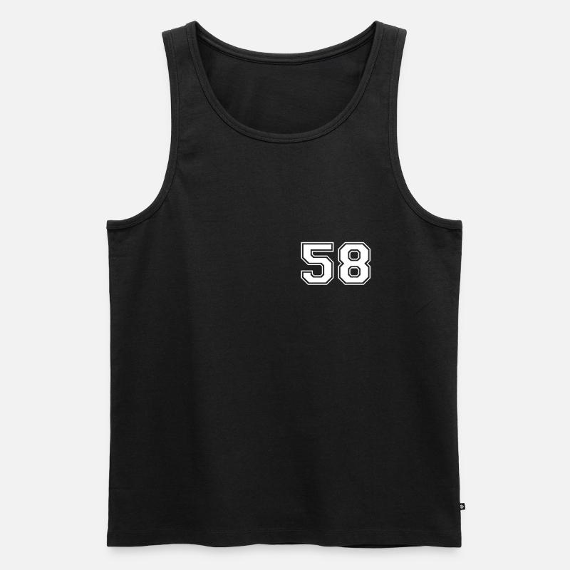 58 - Männer Premium Bio Tank Top - Schwarz
