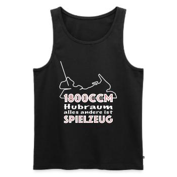 1800 ccm alles andere ist Spielzeug Goldwing - Männer Premium Bio Tank Top - Schwarz - Vorne - Michal (187cm)