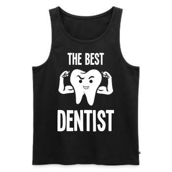 Dentist Dental Assistant Practice Teeth I Gift - Men's Premium Organic Tank Top - black - Front - AI Model Male 178 light (178cm)