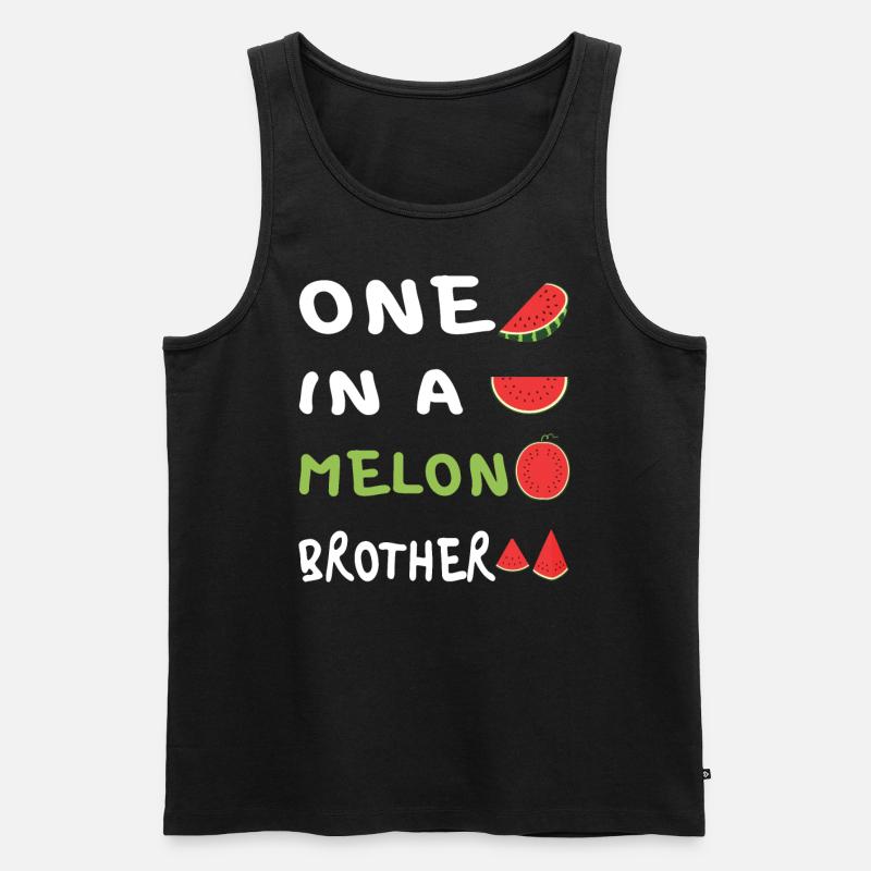Einer in einer Melone - Männer Premium Bio Tank Top - Schwarz