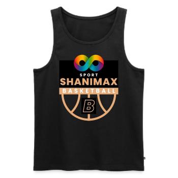 Black White Infinity - Männer Premium Bio Tank Top - Schwarz - Vorne - AI Model Male 178 light (178cm)