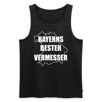 Gut Besser Vermesser Vermessungsingenieur Spruch - Männer Premium Bio Tank Top - Schwarz - Vorne - Michal (187cm)