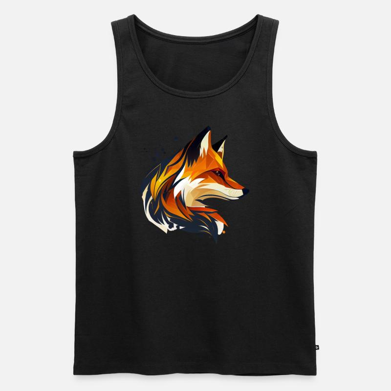 Fuchs - Männer Premium Bio Tank Top - Schwarz