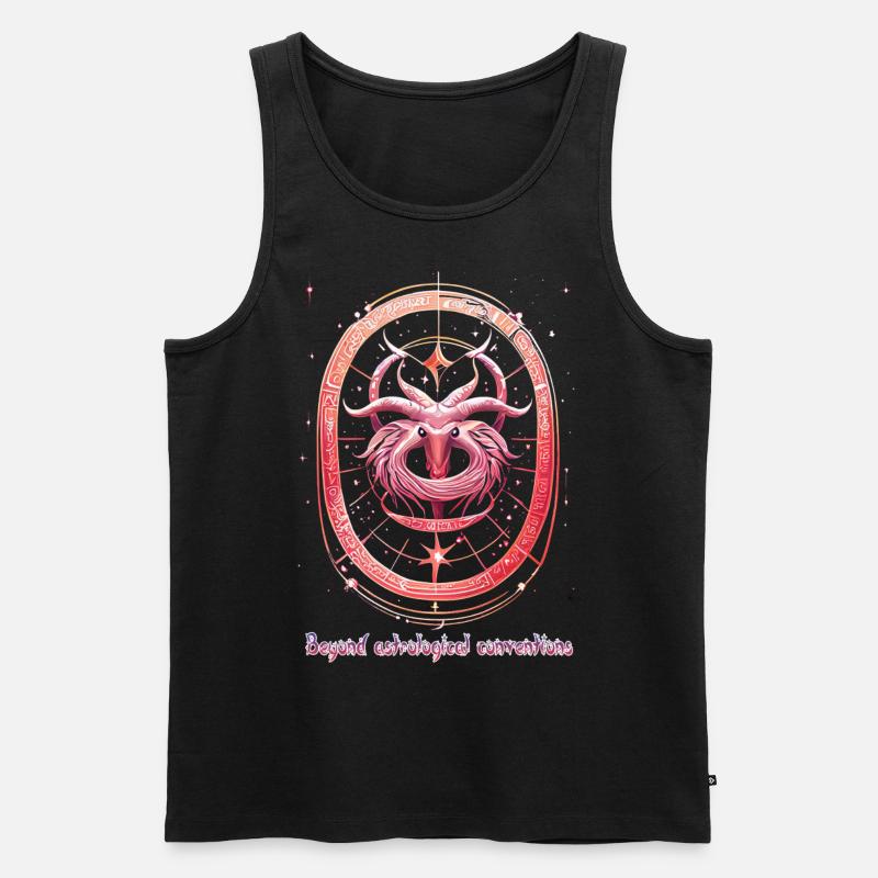 Jenseits astrologischer Konventionen - Männer Premium Bio Tank Top - Schwarz