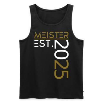 Meister est. 2025 - Männer Premium Bio Tank Top - Schwarz - Vorne - Michal (187cm)