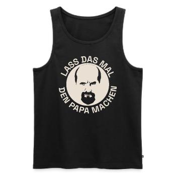 Stromberg Mit Bernd Lass Das Mal Den Papa Machen - Männer Premium Bio Tank Top - Schwarz - Vorne - Michal (187cm)