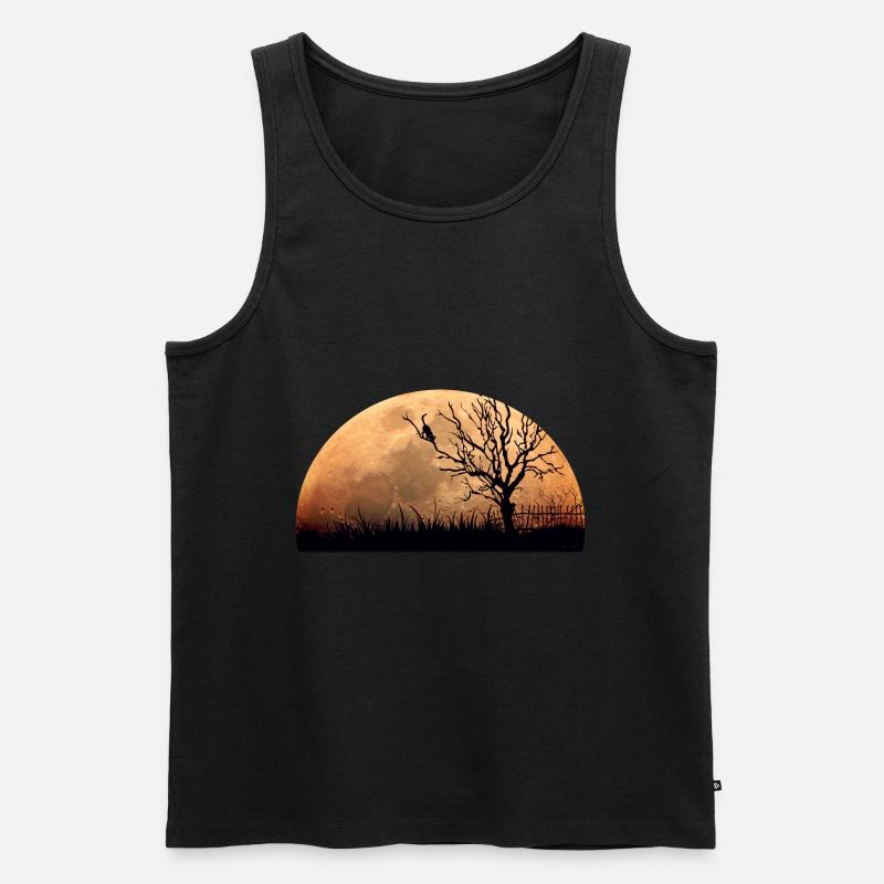 katze mond - Männer Premium Bio Tank Top - Schwarz