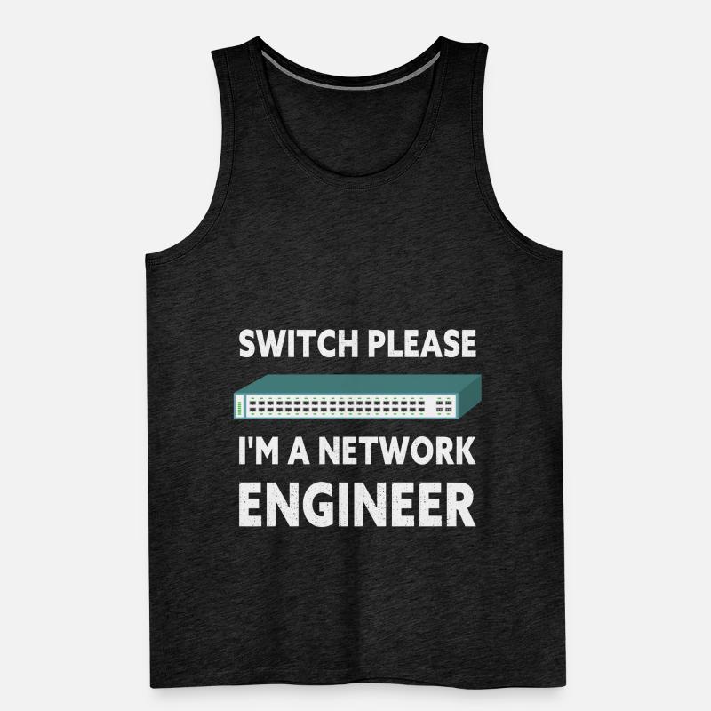 Switch Please I'm A Network Engineer IT Tech Männer Premium Bio Tank Top